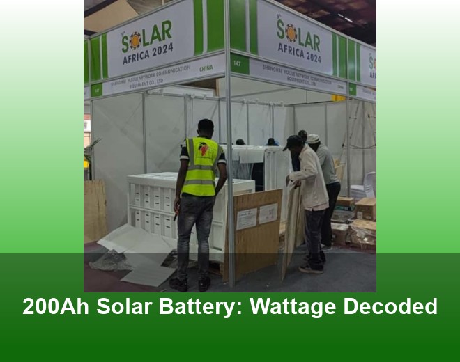 200Ah Solar Battery: Wattage Decoded